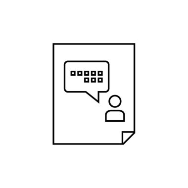 SMS & Metin Mesajlaşması ikon vektör çizimi