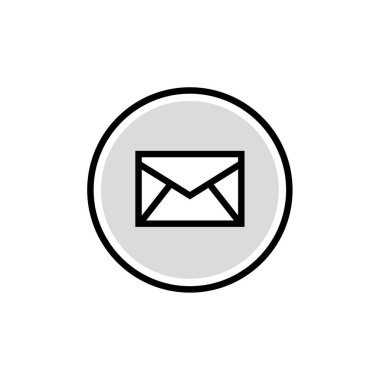 e- posta web simgesi, basit illüstrasyon