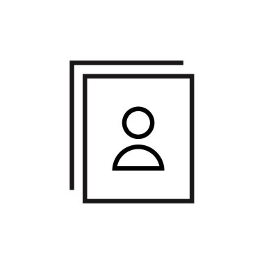 kullanıcı avatarı basit simge, vektör illüstrasyonu