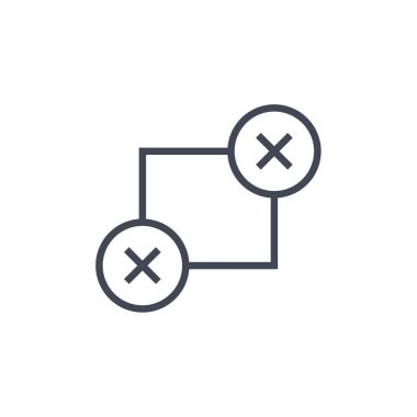 wirefram simgesi vektör illüstrasyonu