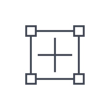 Artı modern simge vektör illüstrasyonunu ekle     