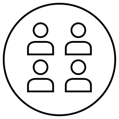 İnsan simgesinin vektör illüstrasyonu