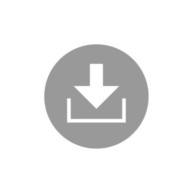 Ok simgesini indir. Sembolü yükle. vektör illüstrasyonu 