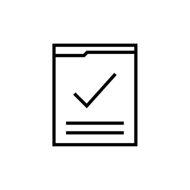 belge simgesi vektör illüstrasyonu 