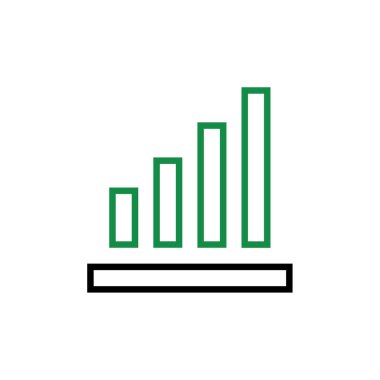 grafik ikonu vektör illüstrasyonu