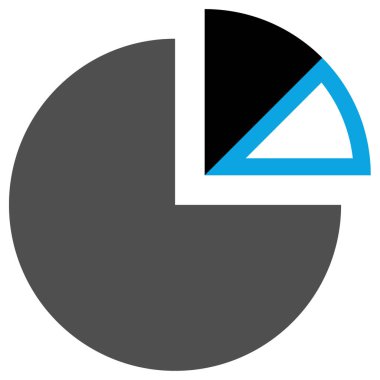 pasta grafiği vektör simgesi 