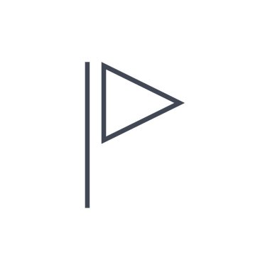 Modern yer imi simgesinin vektör illüstrasyonu   