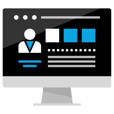 wirefram simgesi vektör illüstrasyonu