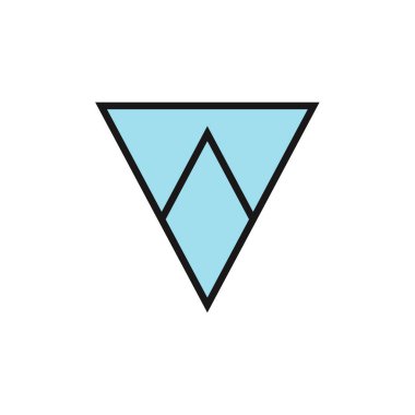 Okun düğmesini göster. düz biçim simgesi tasarımı