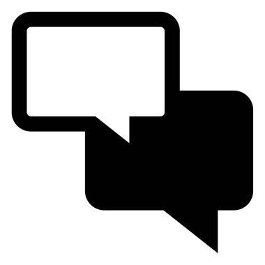 Konuş. Web simgesi basit illüstrasyon