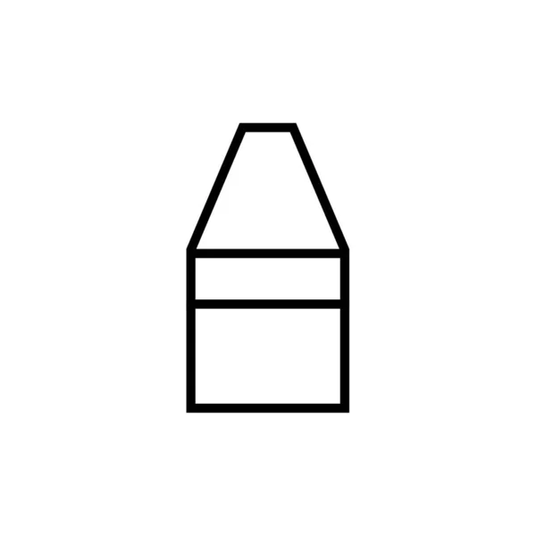 Botella Icono Vector Ilustración Diseño Plantilla — Vector de stock