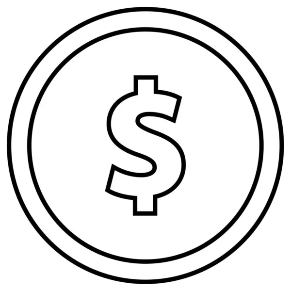 Ikona Vektoru Peněžní Řady — Stockový vektor
