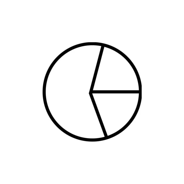黒と白の線の丸のロゴベクトル — ストックベクタ