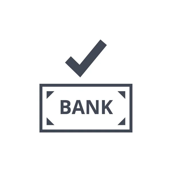 Bankikonen Bank Vektor Illustration — Stock vektor