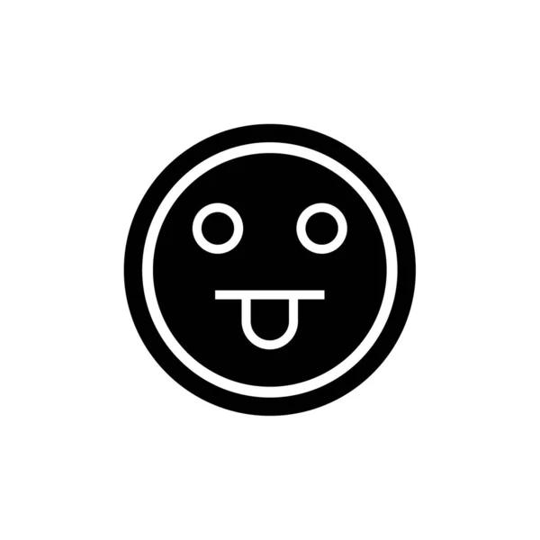Emoji Ikona Výraz Tváře Emoční Symbol Vektorová Ilustrace — Stockový vektor