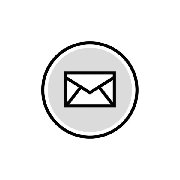 Ícone Web Mail Ilustração Simples — Vetor de Stock