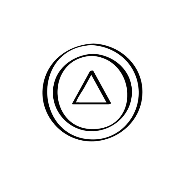 Ikona Wektora Linii Kompasu — Wektor stockowy