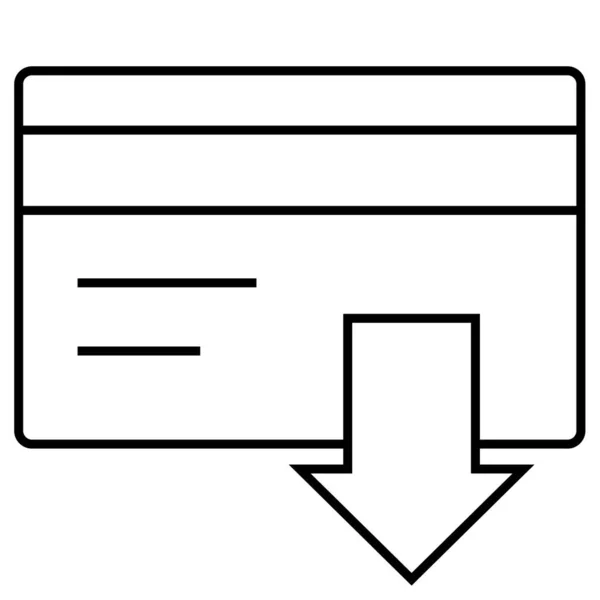 Arrow Line Vector Icon — Stock Vector