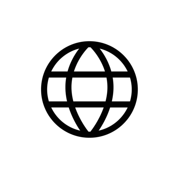 Мировая Векторная Плоская Иконка — стоковый вектор