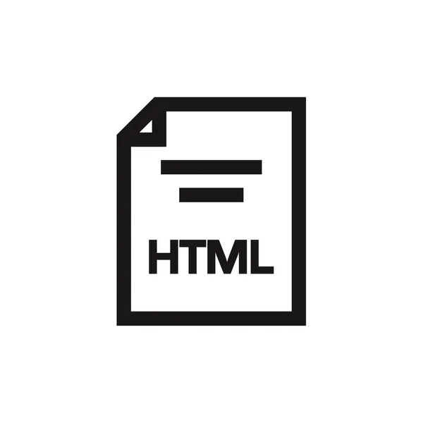 Html文件类型图标的矢量说明 — 图库矢量图片