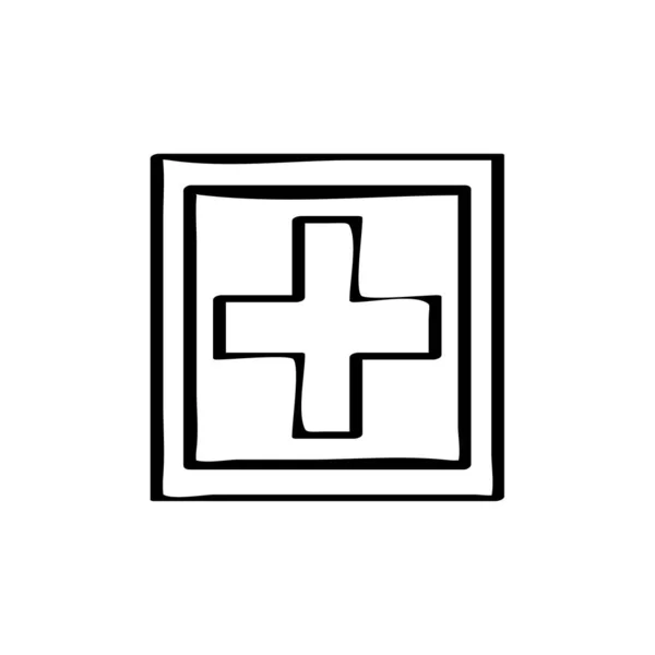 Ιατρικό Σύμβολο Διάνυσμα Εικονίδιο — Διανυσματικό Αρχείο