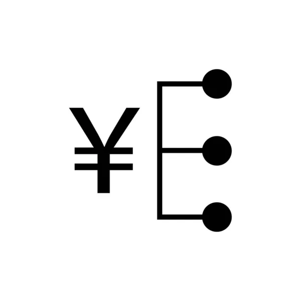 Ilustración Vectorial Del Icono Del Yen — Vector de stock