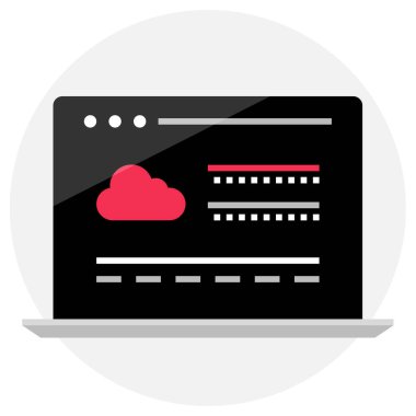 wirefram simgesi vektör illüstrasyonu