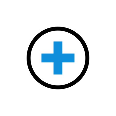 Tıbbi çapraz simge vektör çizimi