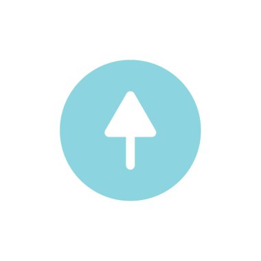 yukarı ok simgesi, vektör illüstrasyonu