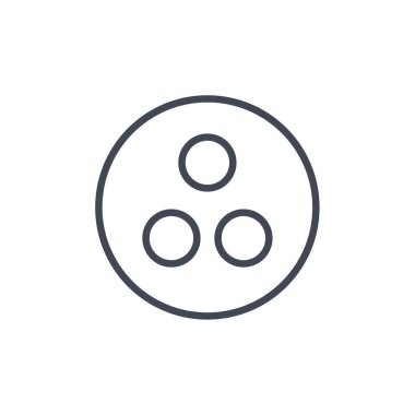 Tek makara simgesinin vektör illüstrasyonu