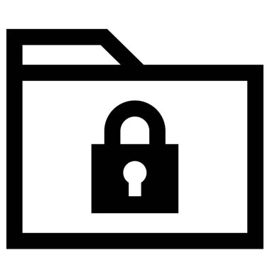 Kilit. Web simgesi basit illüstrasyon