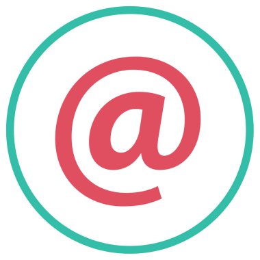 E-posta. Web simgesi basit illüstrasyon