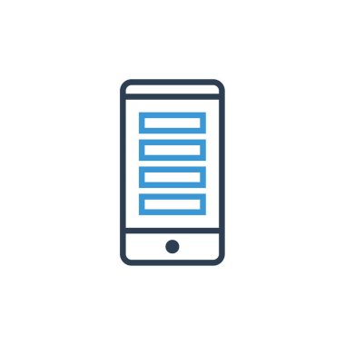 cep telefonu simgesi. vektör illüstrasyonu