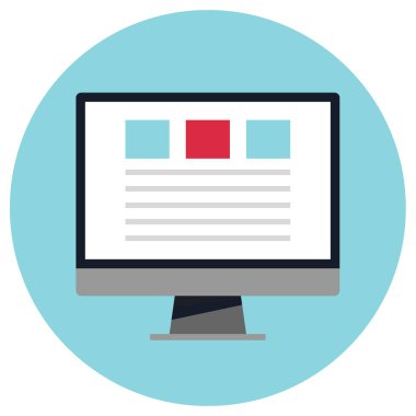 Web sitesi ve uygulama tasarımı, web tasarımı için beyaz arkaplanda izole edilmiş tarayıcı vektör simgesi 