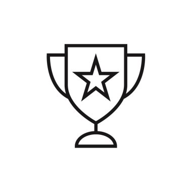 kupa simgesi vektör illüstrasyonu 