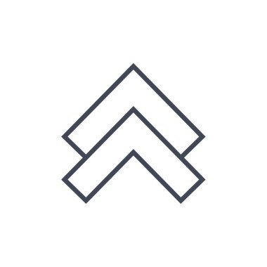 Basit ok tasarımı vektör çizimi