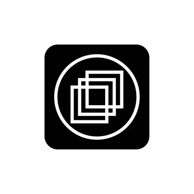 Soyut çokgen geometrik simge, vektör illüstrasyonu 