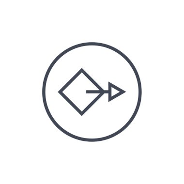 ok simgesi vektör illüstrasyonu