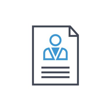 basit kalem simgesi, vektör illüstrasyonlu belge 