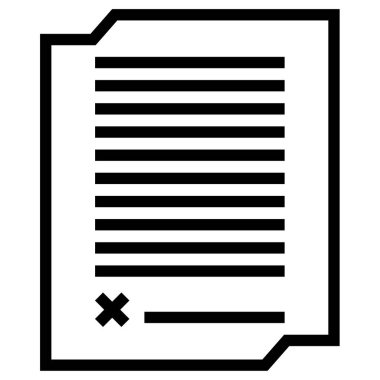 Belge. Web simgesi basit tasarım