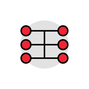 ağ basit vektör illüstrasyonu  