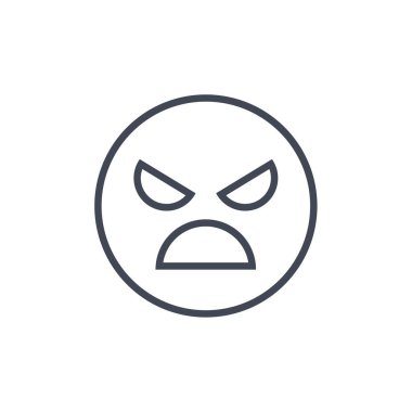 emoji, yüz ifadesi sembolü, simge simgesi, vektör illüstrasyonu