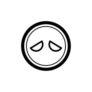 emoji, yüz ifadesi sembolü, simge simgesi, vektör illüstrasyonu