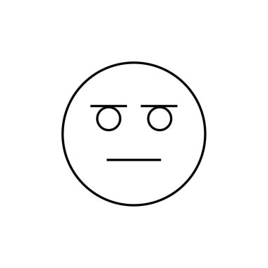 emoji, yüz ifadesi sembolü, simge simgesi, vektör illüstrasyonu