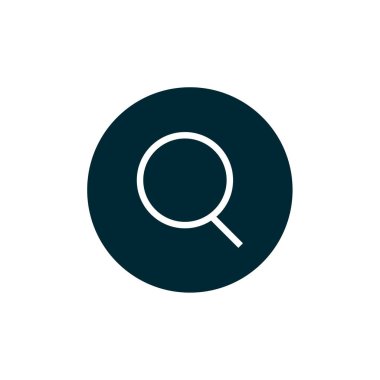 İnternet araması basit simge, vektör illüstrasyonu