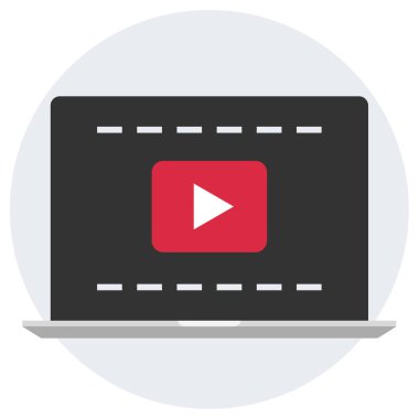 Çevrimiçi ortam oyun arayüzü, vektör illüstrasyonunun basit simgesi