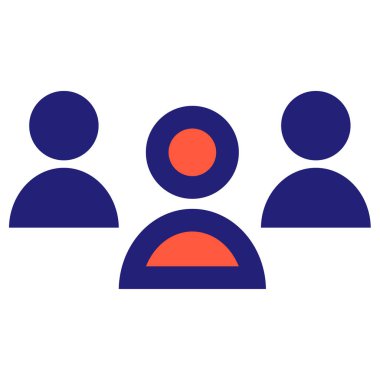 İnsan simgesinin vektör illüstrasyonu 