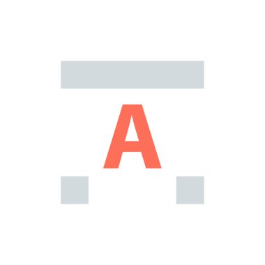 Harf A logo simge tasarım şablonu 