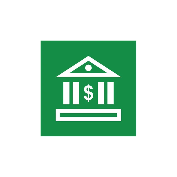 Ícone Edifício Bancário Ilustração Vetorial —  Vetores de Stock