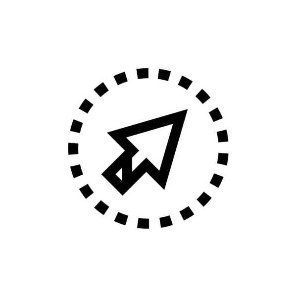 Vector Icono Del Cursor Aislado Fondo Blanco Para Diseño Aplicaciones — Vector de stock